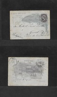 Brazil -Stationary. 1894 (27 Ago) RJ - Belgium, Gand (14 Sept) 200rs Lilac Illustrated Stationary Letter Sheet. Fine Use - Other & Unclassified