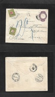 Brazil -Stationary. 1898 (July) RJ - Switzerland, Bern (25 July) 200 Rs Embossed Lilac Stat Env, Taxed + (x2) Swiss P. D - Autres & Non Classés