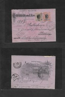 Brazil -Stationary. 1906 (8 Febr) Rio Grande Sul - Malaysia, Penang (5 Aug) Registered AR 200rs Carta Billete Stat Lette - Other & Unclassified
