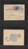 Brazil -Stationary. 1906 (8 Sept) Luz, SP - Malaysia, Penang, Straits Settlements (11 Oct) 200 Rs Illustrated Stationary - Other & Unclassified