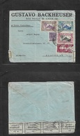 Brazil - Xx. 1936 (7 May) S. P - Germany, Planen. Commemorative Multifkd Env At 1900 Rs Rate, Reverse Financial Censor G - Autres & Non Classés