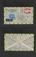 Brazil - Xx. 1958 (17 Nov) Santo Andre, SP - Switzerland, Zurich. Air Fkd Envelope + Taxed + Arrival Swiss Stamp 40c Tie - Other & Unclassified