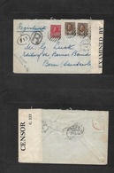 Canada. 1919 (14 April) Boswell, BC - Switzerland, Bern (7 May) Regisitered Multifkd Envelope. Censored + War Stamp. Int - Otros & Sin Clasificación