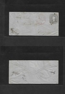 Chile - Stationery. 1876 (27 Mayo) Quirihue - Concepcion. 5c Grey On Bluish Paper, No Lines Paper, 64x138mm. Selchi 5BI, - Chile