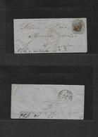 Chile - Stationery. 1877 (9 Jun) Pto. Concepcion - Valp (9 June) 5c Grey On Bluish Paper With  No Lines, 138x68mm, Selch - Chile