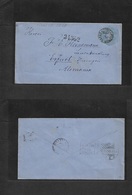 Chile - Stationery. 1900 (1 Ene) Cancel Date ERROR "005" + Inverted Month. Puerto Varas - Germany. Erfurt (18 Feb) 10c G - Chili