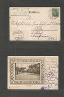 China. 1902 (20 May) German PO. Tientsin - Orle, Shipp, Germany (3 July). Militar Mail Stat Card Fkd + "TRAIN-KOMPAGNIE" - Autres & Non Classés