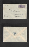 China. 1931 (3 April) Japanese PO. Mancuria, Dairen - Germany, Wiserwunde - Leha. Via Siberia. Multifkd Envelope Tied Vi - Other & Unclassified