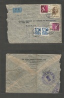 China - Prc. 1957 (24 June) Shanghai - Manila, Philippines (28 June) Air Multifkd Mixed Issue Incl Comm. VF + Rare Usage - Other & Unclassified