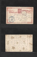 Colombia - Stationery. 1881 (28 Ago) Bogota - USA, NYC (29 Sept) Early 2c Red Stat Card. Fine Used. - Colombie