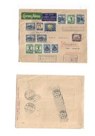 Colombia. 1938 (5 Jan) Bogota - Germany, Bremen (20 Jan) Registered Air Multifkd Envelope, Incl Ovptd Issues 9 Stamps, O - Colombia