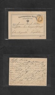 Czechoslovakia. 1873 (23 Sept) Jungbowplan, Ablada Boleslav Teplitz. Early 2kr Orange Stat Card. Fine Cds. - Other & Unclassified