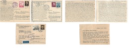 Czechoslovakia. 1948-53. Chernov - Erfurt. East Germany, 3 Diff Stationery Cards + Adtls + Depart Censor Cachets. Fine T - Otros & Sin Clasificación