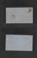 Denmark. 1871 (22 July) Kph - Nykjobing. Unsealed Fkd Pm Document Fkd 2 Sk Blue, Tied Concentric Rings. Fine. - Other & Unclassified