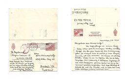 Denmark. 1941 (3 March) Kph - Germany, Zwickau 25 Ore Red Ovptd Doble Stat Card + Nazi Censored Used On Way Out. Fine Ad - Sonstige & Ohne Zuordnung