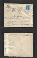 Egypt. 1939 (5 Dec) Sidi Gaber - Switzerland, Garburg (1 Jan 40) Fkd Env + Censored Depart. VF. - Autres & Non Classés