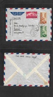 Egypt. 1949 (24 March) Cairo - Switzerland, Basel. Air Multifkd Env + 16 Exp Agricole Fkg Strip. Fine. - Other & Unclassified