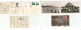 Estonia. 1927-38. 3 Fkd Early Photo Cards One To Liechestein Schaan, Other (2) To Sweden. Fine Trio. Parm + Tallinn. Opp - Estonie