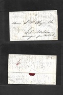 France. 1846 (27 Dec) Paris - Germany, Schmalkalden (30 Dec) Stampless EL Full Text Mns Charge + Arrival Cachet. Fine. - Other & Unclassified