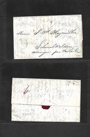 France. 1846 (27 Dec) Paris - Germany, Schmalkalden (30 Dec) Stampless EL Full Text Mns Charge + Arrival Cachet. Fine. - Altri & Non Classificati