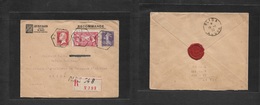 France - Xx. 1928 (14 Jan) Paris - Algeria, Blida (19 Jan) Registered Multifkd Env Pasteour + American Legion + Semeuse. - Other & Unclassified