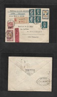 France - Xx. 1930 (11 Jan) First Flight To French India, Pondichery (28 Jan) Registered Pasteur Issue Multifkd Usage + F - Andere & Zonder Classificatie