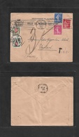France - Xx. 1936 (3 July) Venilly - Switzerland, Buclach (4 July) Semeuse Multifkd Envelope + Taxed + Arrival Swiss Pos - Andere & Zonder Classificatie