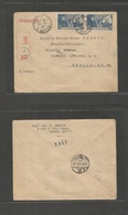 France - Xx. 1943 (2 July) Nazi Occup. Paris - Berlin, Germany (30 July) Registered Multifkd Envelope. Censored + Scarce - Otros & Sin Clasificación