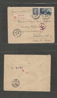 France - Xx. 1943 (28 Aug) Paris - Berlin, Germany (5 Sept) Registered Multifkd Env. Scarce Mail Period 4 Fr Routing - S - Other & Unclassified