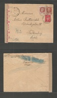 France - Xx. 1944 (10 May) PETAIN Postal FORGERY. Fresseline -  Falkenberg, Sweden. Multifkd Envelope, Incl Petain 1fr 5 - Other & Unclassified