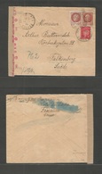 France - Xx. 1944 (10 May) PETAIN Postal FORGERY. Fresseline -  Falkenberg, Sweden. Multifkd Envelope, Incl Petain 1fr 5 - Andere & Zonder Classificatie