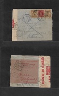 Frc - India. 1941 (24 Oct) WWII. Mahe - Syria, Levant. Military Fkd British India Multicensored Envelope + RETOUR DLO Ma - Sonstige & Ohne Zuordnung