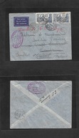 Frc - Ivory Coast. 1940 (22 July) Bobo Dioulasso - Switzerland, Lausanne (6 Aug) Fwded. Air Multifkd Env. VF. - Other & Unclassified