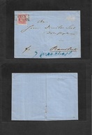 German States-Prusia. C. 1858 (5 May) Unna - Ramsbeck. E. Fkd 1 Silb Rose Tied Town Box Ds, Mns Franco. - Other & Unclassified