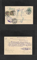 Germany - Stationery. 1909 (24 Dec) Berlin - Switzerland, Goldau (25 Dec) Christmas Day. 5pf Green Stat Card + Taxed + S - Other & Unclassified