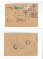 Germany - Xx. 1937 (4 Jan) Konigsberg - Argentina, Resistencia (1 Feb) Registered Multifkd Env + Dest. - Other & Unclassified