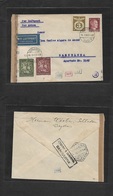 Germany - Xx. 1943 (16 Oct) Schladern - Spain, Barcelona (23 Oct) Air Multifkd Dual Censored Envelope. Fine. - Other & Unclassified