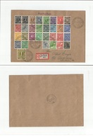 Germany - Xx. 1948 (22 Unio) Friedberg - Augsburg (23 June) Registered Multifkd Env. 31 Diff Vals With Arrival. Opportun - Andere & Zonder Classificatie