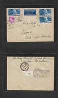 Germany - XX. 1949 (27 Oct) Sarstadt - Chile, Osorno (2-3 Nov) Air Multifkd Envelope. VF + Scarce Period Usage. - Other & Unclassified