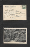 German Col-East Africa. 1909 (9 Dec) NGARAIA, KOROGWE - Walldorf, Sachen, Germany. Fkd Ppc 4h Green, Cds. Fine Origin. F - Other & Unclassified