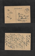 German Col-East Africa. 1915 (15 Dec) Feldpost. Moschi - Mombo. Fine Card Usage. War Time. - Other & Unclassified