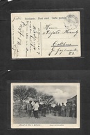 German Col-Swa. 1907 (7 Febr) Feldpost Card. Bethanien - Cotthus. Arrival Of Post At Town Photo Ppc. Fine. - Altri & Non Classificati