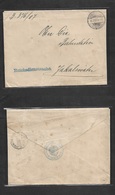 German Col-Swa. 1907 (19 July) Official Mail. Swakopmund - Jakalwater (26 July) Reverse Government Cachet. Multifkd Env. - Other & Unclassified