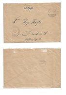 German Col-Swa. 1907 (20 July) Windhuk - Dresden. Feldpost + Company Regist. Envelope Usage. Fine. - Other & Unclassified