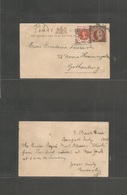 Great Britain - Stationery. 1888 (Nº1) Liverpool - Gothenburg, Sweden 1/2d Brown + Adtl Stat Card With Arrival. Fine. - ...-1840 Préphilatélie