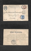 Great Britain - Stationery. 1903 (18 July) Scotland, Stornoway - Germany, Koenisberg (22 July) Registered 3d Brown KE VI - ...-1840 Voorlopers