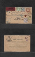 Great Britain - Stationery. 1905 (27 Dec) Manchester - Germany, Berlin (29 Dec) Registered Insured GBP 5,00 Stat Brown E - ...-1840 Prephilately