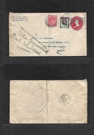 Great Britain - Xx. 1910 (Aug) USA, Philadelphia - London, Charing Cross (15 Aug) Germany, Bad Nauheim. Private Print US - ...-1840 Prephilately