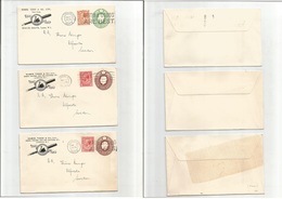 Great Britain - Stationery. 1927. London - Sweden, Alfvesta. Mabie, Todd X Cº. Pelikan / Swan. 3 Diff Private Illuestrat - ...-1840 Prephilately