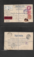 Great Britain - Stationery. 1928 (9 June) Tarbert, Loch Fyne - Switzerland, St. Gallen (12 June) Registered Insured GBP  - ...-1840 Prephilately